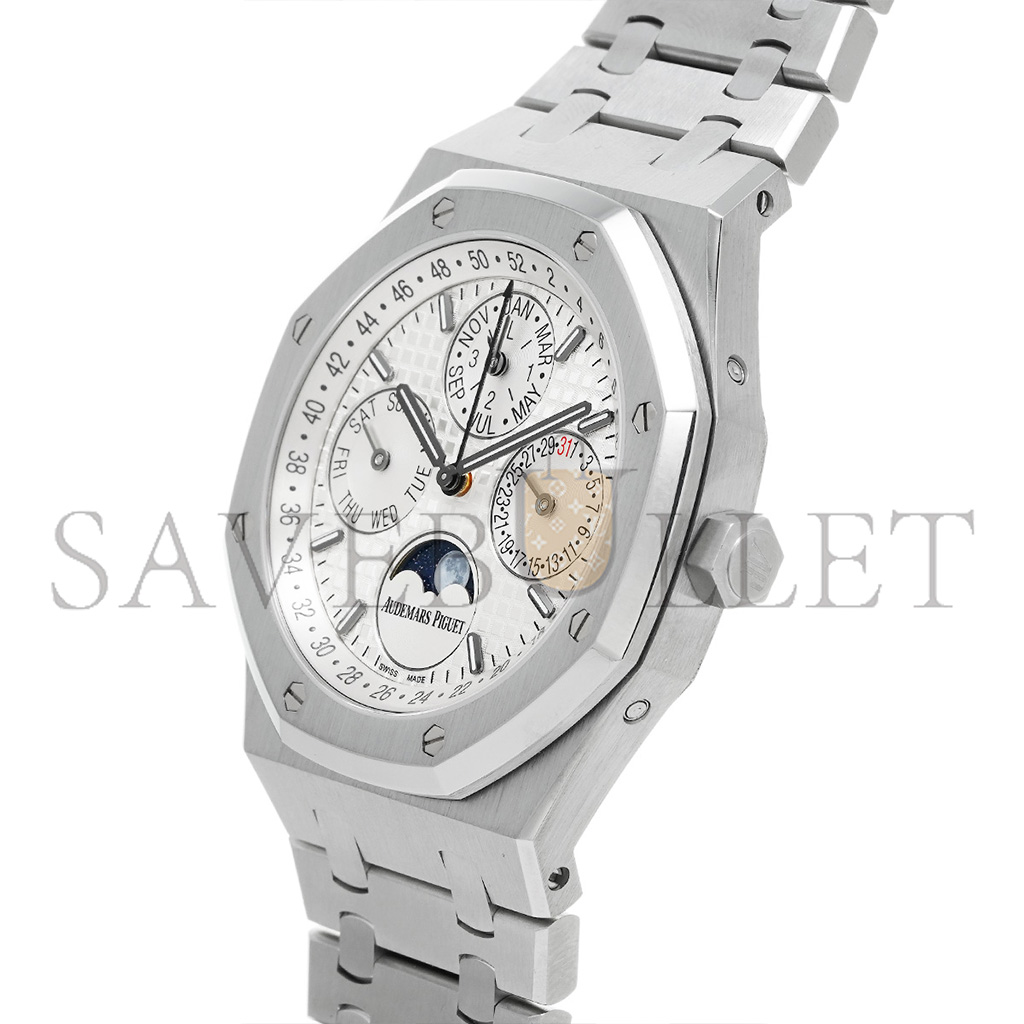 AUDEMARS PIGUET ROYAL OAK PERPETUAL CALENDAR STEEL WHITE DIAL 41MM WATCH 26574ST.OO.1220ST.01